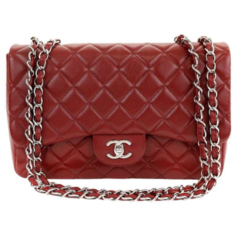 chanel around chevron bag dark red